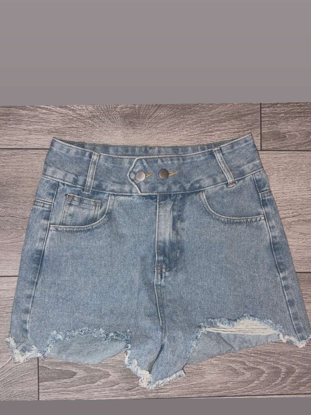 Cloud Ten Women’s Denim Cut Off Shorts Size S High Rise Blue Jean